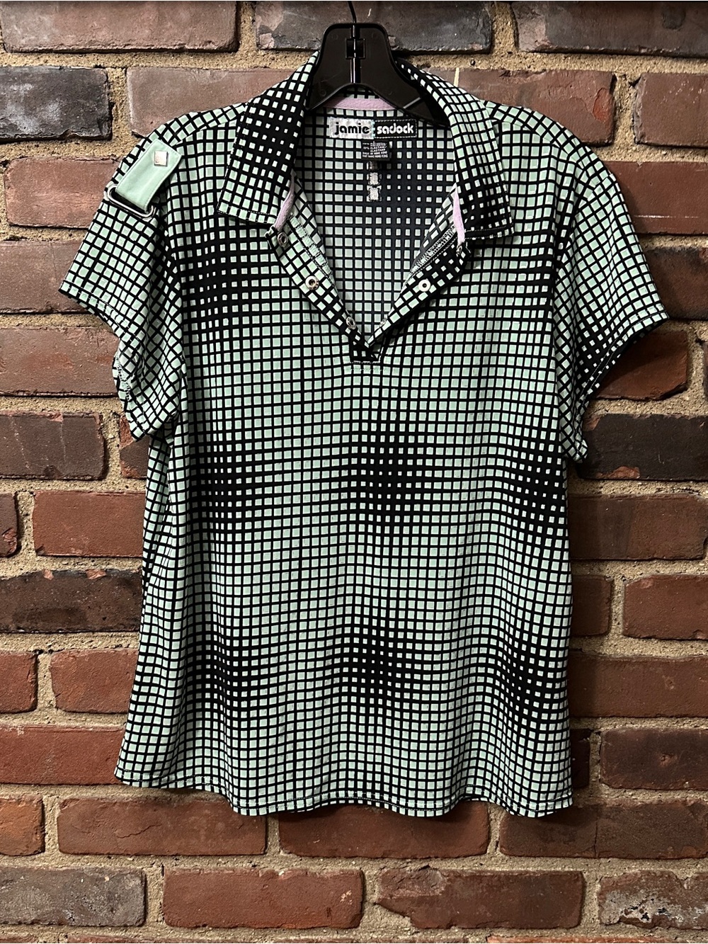 Jamie Sadock Green Athletic Polo Shirt